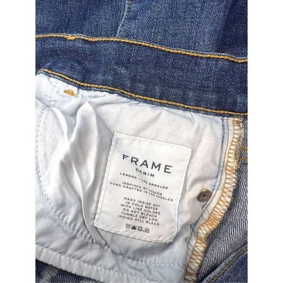 SOLD🚫 FRAME Le Skinny de Jeanne Raw Hem Denim - Women’s 26 - Picture 8 of 10